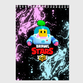 Скетчбук с принтом BRAWL STARS (SPROUT) [9] в Курске, 100% бумага
 | 48 листов, плотность листов — 100 г/м2, плотность картонной обложки — 250 г/м2. Листы скреплены сверху удобной пружинной спиралью | 8 bit | android | brawl | brawl stars | clash | clash royale | game | leon | royale | sprout | stars | андроид | игра | кольт | леон | мобильные игры | спраут
