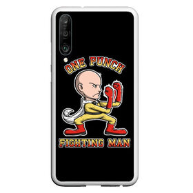 Чехол для Honor P30 с принтом ONE-PUNCH MAN в Курске, Силикон | Область печати: задняя сторона чехла, без боковых панелей | one punch man | onepunchman | oppai | saitama | ван панч мен | ванпанчмен | макото миядзаки | сайтама | человек один удар