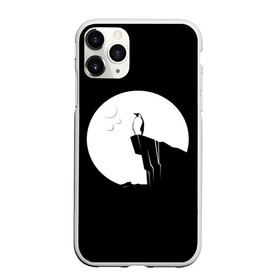 Чехол для iPhone 11 Pro Max матовый с принтом Одинокий Пингвин в Курске, Силикон |  | animal | art | bird | black | pinguin | space | stars | арт | горы | животное | животные | звезды | космос | крылья | луна | небо | пингвин | птица | темнота