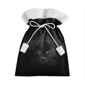 Подарочный 3D мешок с принтом Пантера в Курске, 100% полиэстер | Размер: 29*39 см | Тематика изображения на принте: animal | animals | beast | black | cat | kitten | phanter | животное | животные | зверек | зверь | кот | котики | кошка | кошки | пантера | черная