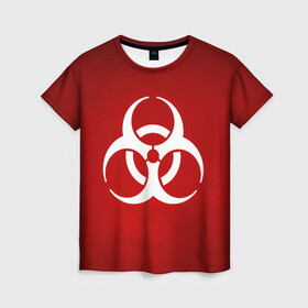 Женская футболка 3D с принтом Plague Inc (Коронавирус) в Курске, 100% полиэфир ( синтетическое хлопкоподобное полотно) | прямой крой, круглый вырез горловины, длина до линии бедер | 2019 | biohazard | china | coronavirus | covid 19 | inc | medicine | ncov | ncov19 | ncov2019 | plague | survivor | virus | warning | вирус | китай | коронавирус | медик | медицина