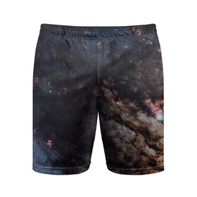 Мужские шорты спортивные с принтом МЛЕЧНЫЙ ПУТЬ в Курске,  |  | galaxy | nebula | space | star | абстракция | вселенная | галактика | звезда | звезды | космический | планеты