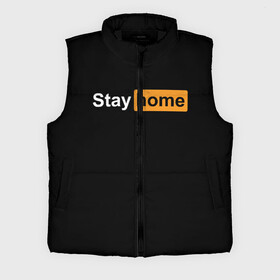 Мужской жилет утепленный 3D с принтом Stay Home в Курске,  |  | coronavirus | covid 19 | love | stay home | коронавирус | любовь | мемы | надписи | смешные