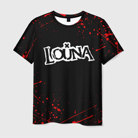 Мужская футболка 3D с принтом LOUNA в Курске, 100% полиэфир | прямой крой, круглый вырез горловины, длина до линии бедер | louna | tracktor bowling | альтернативный метал | альтернативный рок | гранж | лу | луна | ню метал | панк рок | хард рок