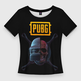 Женская футболка 3D Slim с принтом PUBG в Курске,  |  | battle royal | playerunknowns battlegrounds | pubg | пабг | пубг