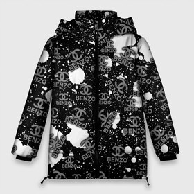 Женская зимняя куртка 3D с принтом Benzo Gang - Big Baby Tape в Курске, верх — 100% полиэстер; подкладка — 100% полиэстер; утеплитель — 100% полиэстер | длина ниже бедра, силуэт Оверсайз. Есть воротник-стойка, отстегивающийся капюшон и ветрозащитная планка. 

Боковые карманы с листочкой на кнопках и внутренний карман на молнии | baby | big | dj tape | dragonborn | freestyle | hoodrich tales | music | tape | wow tv | биг бейби | егор | клип | музыка | олегович | ракитин | тейп