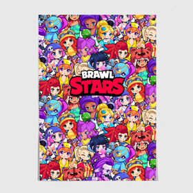 Постер с принтом BrawlStars Girls (Oko) в Курске, 100% бумага
 | бумага, плотность 150 мг. Матовая, но за счет высокого коэффициента гладкости имеет небольшой блеск и дает на свету блики, но в отличии от глянцевой бумаги не покрыта лаком | 8 | bit | brawl | brawlstars | bs | girls | oko | stars | virus | бит | бравл | бравлеры | бравлстарс | бравлы | браво | бровл | броул | броулбол | бс | вирус | все | герои | девочки | игра | коллаж | много | мультик | обои | образ | око |