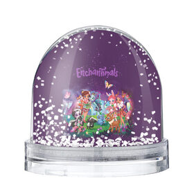 Снежный шар с принтом Enchantimals в Курске, Пластик | Изображение внутри шара печатается на глянцевой фотобумаге с двух сторон | enchantimals | детское | для девочек | зверюшки | игрушки | куклы | энчантималс