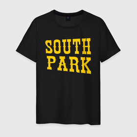 Мужская футболка хлопок с принтом SOUTH PARK. в Курске, 100% хлопок | прямой крой, круглый вырез горловины, длина до линии бедер, слегка спущенное плечо. | south park | американская культура | американский мультсериал | колорадо | пародия | саус парк | саут парк | черный юмор | четыре мальчика | шоу | южный парк