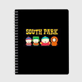 Тетрадь с принтом South Park в Курске, 100% бумага | 48 листов, плотность листов — 60 г/м2, плотность картонной обложки — 250 г/м2. Листы скреплены сбоку удобной пружинной спиралью. Уголки страниц и обложки скругленные. Цвет линий — светло-серый
 | south park | американская культура | американский мультсериал | колорадо | пародия | саус парк | саут парк | черный юмор | четыре мальчика | шоу | южный парк