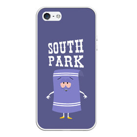 Чехол для iPhone 5/5S матовый с принтом South Park Полотенчико в Курске, Силикон | Область печати: задняя сторона чехла, без боковых панелей | south park | баттерс | кайл | кени | кеннет | кенни | мультик | саус парк | стэнли | эрик | южный парк