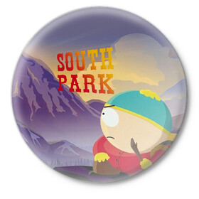 Значок с принтом South Park Картмен в Курске,  металл | круглая форма, металлическая застежка в виде булавки | Тематика изображения на принте: south park | баттерс | кайл | картмен | кени | кеннет | кенни | мультик | саус парк | стэнли | эрик | южный парк