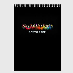 Скетчбук с принтом ЮЖНЫЙ ПАРК в Курске, 100% бумага
 | 48 листов, плотность листов — 100 г/м2, плотность картонной обложки — 250 г/м2. Листы скреплены сверху удобной пружинной спиралью | kenny | south park | кенни | мультфильмы | саус парк | южный парк
