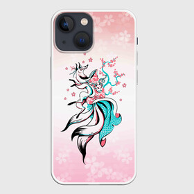 Чехол для iPhone 13 mini с принтом ЛИСА И САКУРА | FOX AND SAKURA в Курске,  |  | animal | anime | chery | flowers | fox | japan | sakura | аниме | вишня | животное | лиса | растения | сакура | цветы | цветы сакуры | япония