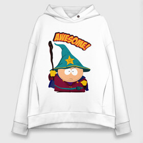 Женское худи Oversize хлопок с принтом CARTMAN в Курске, френч-терри — 70% хлопок, 30% полиэстер. Мягкий теплый начес внутри —100% хлопок | боковые карманы, эластичные манжеты и нижняя кромка, капюшон на магнитной кнопке | animation | cartman | colorado | eric | gangsta | hip hop | kenny | n.w.a | san | south park | usa | волшебник | жесть | картман | магия | мультфильмы | шикарно | эрик | южный парк