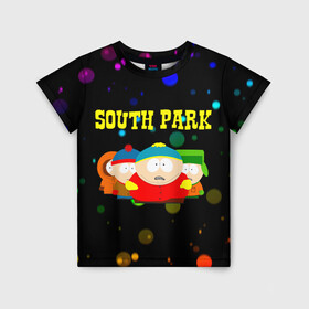 Детская футболка 3D с принтом South Park. в Курске, 100% гипоаллергенный полиэфир | прямой крой, круглый вырез горловины, длина до линии бедер, чуть спущенное плечо, ткань немного тянется | south park | американская культура | американский мультсериал | колорадо | пародия | саус парк | саут парк | черный юмор | четыре мальчика | шоу | южный парк