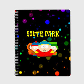 Тетрадь с принтом South Park в Курске, 100% бумага | 48 листов, плотность листов — 60 г/м2, плотность картонной обложки — 250 г/м2. Листы скреплены сбоку удобной пружинной спиралью. Уголки страниц и обложки скругленные. Цвет линий — светло-серый
 | south park | американская культура | американский мультсериал | колорадо | пародия | саус парк | саут парк | черный юмор | четыре мальчика | шоу | южный парк