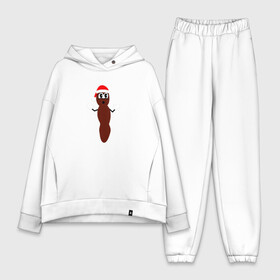 Женский костюм хлопок Oversize с принтом South Park Мистер Хэнки в Курске,  |  | christmas poo | hankey | mr. hankey | south park | в шапке | мистер хенки | мистер хэнки | рождество | санта | саус парк | хенки | южный парк