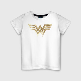 Детская футболка хлопок с принтом Wonder Woman logo в Курске, 100% хлопок | круглый вырез горловины, полуприлегающий силуэт, длина до линии бедер | 1984 | cheetah | dc comics | diana prince | wonder women | ww84 | антиопа | вандер вумен | галь гадот | гепарда | диана принс | стив тревор | чудо женщина