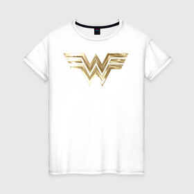 Женская футболка хлопок с принтом Wonder Woman logo в Курске, 100% хлопок | прямой крой, круглый вырез горловины, длина до линии бедер, слегка спущенное плечо | 1984 | cheetah | dc comics | diana prince | wonder women | ww84 | антиопа | вандер вумен | галь гадот | гепарда | диана принс | стив тревор | чудо женщина