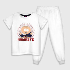 Детская пижама хлопок с принтом Картман - Намасте в Курске, 100% хлопок |  брюки и футболка прямого кроя, без карманов, на брюках мягкая резинка на поясе и по низу штанин
 | Тематика изображения на принте: 