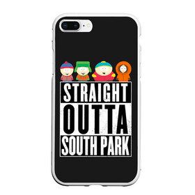 Чехол для iPhone 7Plus/8 Plus матовый с принтом South Park в Курске, Силикон | Область печати: задняя сторона чехла, без боковых панелей | cartman | kenny | park | south | southpark | картман | кенни | мульт | мультик | парк | персонаж | персонажи | сериал | южный