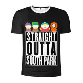 Мужская футболка 3D спортивная с принтом South Park в Курске, 100% полиэстер с улучшенными характеристиками | приталенный силуэт, круглая горловина, широкие плечи, сужается к линии бедра | cartman | kenny | park | south | southpark | картман | кенни | мульт | мультик | парк | персонаж | персонажи | сериал | южный