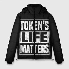 Мужская зимняя куртка 3D с принтом TOKENS LIFE MATTERS в Курске, верх — 100% полиэстер; подкладка — 100% полиэстер; утеплитель — 100% полиэстер | длина ниже бедра, свободный силуэт Оверсайз. Есть воротник-стойка, отстегивающийся капюшон и ветрозащитная планка. 

Боковые карманы с листочкой на кнопках и внутренний карман на молнии. | Тематика изображения на принте: cartman | kenny | park | south | southpark | картман | кенни | мульт | мультик | парк | персонаж | персонажи | сериал | южный