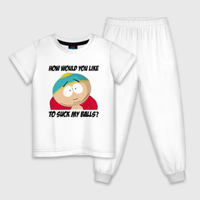 Детская пижама хлопок с принтом ЮЖНЫЙ ПАРК в Курске, 100% хлопок |  брюки и футболка прямого кроя, без карманов, на брюках мягкая резинка на поясе и по низу штанин
 | Тематика изображения на принте: 