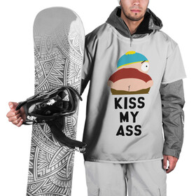 Накидка на куртку 3D с принтом Kiss My Ass в Курске, 100% полиэстер |  | Тематика изображения на принте: cartman | kenny | park | south | southpark | картман | кенни | мульт | мультик | парк | персонаж | персонажи | сериал | южный