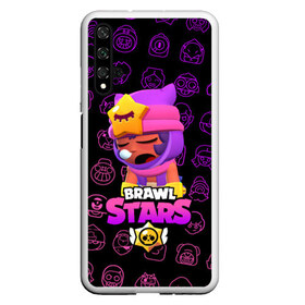 Чехол для Honor 20 с принтом Brawl Stars SANDY в Курске, Силикон | Область печати: задняя сторона чехла, без боковых панелей | Тематика изображения на принте: brawl stars | brawl stars sandy | legendary brawler | leon | leon shark | sandy | shark | stars | акула | бравл стар сэнди | леон акула | сенди | сэнди