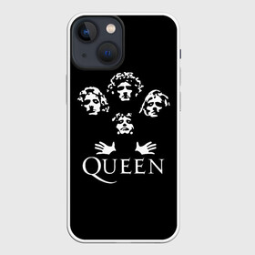 Чехол для iPhone 13 mini с принтом QUEEN | КВИН (+НА СПИНЕ) в Курске,  |  | queen | rock | we will rock you | брайан мэи | группа queen | группа квин | джон дикон | квин | королева | король | роджер тейлор | рок | фредди меркьюри