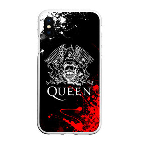 Чехол для iPhone XS Max матовый с принтом QUEEN в Курске, Силикон | Область печати: задняя сторона чехла, без боковых панелей | queen | квин | мистер робот | музыка | рами малек | рок | фредди меркьюри