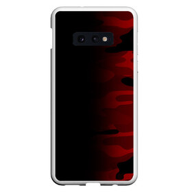 Чехол для Samsung S10E с принтом RED BLACK MILITARY CAMO в Курске, Силикон | Область печати: задняя сторона чехла, без боковых панелей | abstract | camo | geometry | geometry stripes | military | texture | абстракция | армейские | армия | геометрические полосы | геометрия | камуфляж | красный камуфляж | милитари | текстура