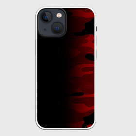 Чехол для iPhone 13 mini с принтом RED BLACK MILITARY CAMO | КРАСНЫЙ КАМУФЛЯЖ в Курске,  |  | Тематика изображения на принте: abstract | camo | geometry | geometry stripes | military | texture | абстракция | армейские | армия | геометрические полосы | геометрия | камуфляж | красный камуфляж | милитари | текстура