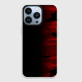 Чехол для iPhone 13 Pro с принтом RED BLACK MILITARY CAMO | КРАСНЫЙ КАМУФЛЯЖ в Курске,  |  | Тематика изображения на принте: abstract | camo | geometry | geometry stripes | military | texture | абстракция | армейские | армия | геометрические полосы | геометрия | камуфляж | красный камуфляж | милитари | текстура