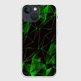 Чехол для iPhone 13 mini с принтом GREEN STRIPES | ЗЕЛЕНАЯ ГЕОМЕТРИЯ в Курске,  |  | abstraction | geometry | hexagon | neon | paints | stripes | texture | triangle | абстракция | брызги | геометрия | краски | неон | неоновый | соты | текстура