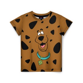 Детская футболка 3D с принтом Scooby-Doo в Курске, 100% гипоаллергенный полиэфир | прямой крой, круглый вырез горловины, длина до линии бедер, чуть спущенное плечо, ткань немного тянется | scooby doo | vdosadir | скуберт фон дуенхеймер | скуби ду | уильям ханна