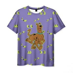 Мужская футболка 3D с принтом Scooby-Doo в Курске, 100% полиэфир | прямой крой, круглый вырез горловины, длина до линии бедер | Тематика изображения на принте: scooby doo | vdosadir | скуберт фон дуенхеймер | скуби ду | собака | уильям ханна