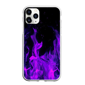 Чехол для iPhone 11 Pro Max матовый с принтом ФИОЛЕТОВЫЙ ОГОНЬ в Курске, Силикон |  | abstraction | bones | fire | geometry | hexagon | neon | paints | skull | stripes | texture | triangle | абстракция | брызги | геометрия | краски | неон | неоновый | огонь | соты | текстура | черепа