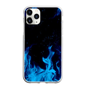 Чехол для iPhone 11 Pro Max матовый с принтом СИНИЙ ОГОНЬ в Курске, Силикон |  | abstraction | blue fire | bones | fire | geometry | hexagon | neon | paints | skull | stripes | texture | triangle | абстракция | брызги | геометрия | краски | неон | неоновый | огонь | соты | текстура | черепа