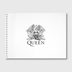 Альбом для рисования с принтом QUEEN в Курске, 100% бумага
 | матовая бумага, плотность 200 мг. | Тематика изображения на принте: queen | rock | we will rock you | брайан мэи | группа queen | группа квин | джон дикон | квин | королева | король | роджер тейлор | рок | фредди меркьюри