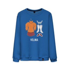 Мужской свитшот хлопок с принтом Velma в Курске, 100% хлопок |  | scooby doo | vdosadir | velma dinkle | велма динкли | скуби ду | уильям ханна