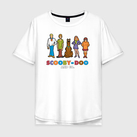 Мужская футболка хлопок Oversize с принтом Scooby-Doo and Co в Курске, 100% хлопок | свободный крой, круглый ворот, “спинка” длиннее передней части | fred jones | scooby doo | scrappy doo | shaggy | vdosadir | velma dinkle | велма динкли | дафна блейк | скуберт фон дуенхеймер | скуби ду | уильям ханна | фред джонс | шегги