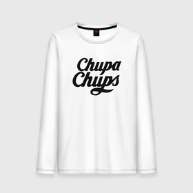 Мужской лонгслив хлопок с принтом Chupa-Chups Logo в Курске, 100% хлопок |  | chupa chups | confectus | confetto | бренд | конфета | сладкое | сладость | сосалка | соска | чупа | чупа чупс | чупс