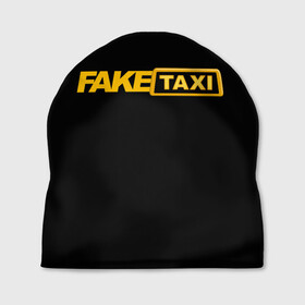 Шапка 3D с принтом Fake Taxi в Курске, 100% полиэстер | универсальный размер, печать по всей поверхности изделия | fake taxi | faketaxi | taxi | такси | таксист | фейк такси | фейковое такси | фейктакси