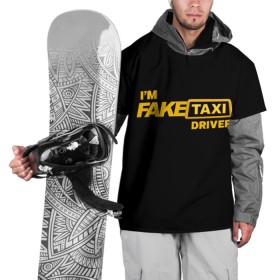 Накидка на куртку 3D с принтом Fake Taxi в Курске, 100% полиэстер |  | Тематика изображения на принте: fake taxi | faketaxi | i am fake taxi driver | im fake taxi driver | taxi | такси | таксист | фейк такси | фейктакси | я водитель такси