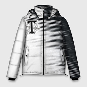 Мужская зимняя куртка 3D с принтом Торпедо в Курске, верх — 100% полиэстер; подкладка — 100% полиэстер; утеплитель — 100% полиэстер | длина ниже бедра, свободный силуэт Оверсайз. Есть воротник-стойка, отстегивающийся капюшон и ветрозащитная планка. 

Боковые карманы с листочкой на кнопках и внутренний карман на молнии. | белое | пфл | рфпл | торпедо | форма | футбол | чёрное