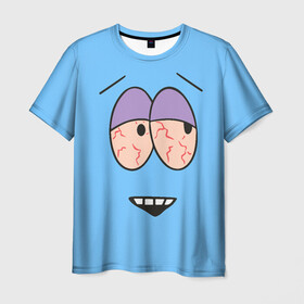 Мужская футболка 3D с принтом ПОЛОТЕНЦЕ в Курске, 100% полиэфир | прямой крой, круглый вырез горловины, длина до линии бедер | cartman | kenny | kyle | south park | stan | кайл | картман | кенни | стэн | южный парк