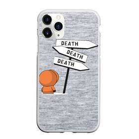 Чехол для iPhone 11 Pro матовый с принтом DEATH в Курске, Силикон |  | Тематика изображения на принте: cartman | kenny | kyle | south park | stan | кайл | картман | кенни | стэн | южный парк